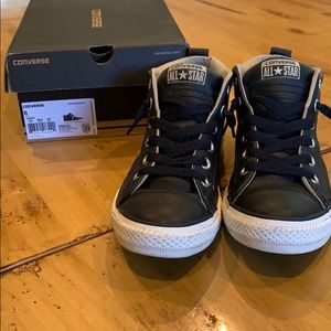 Black Leather Converse